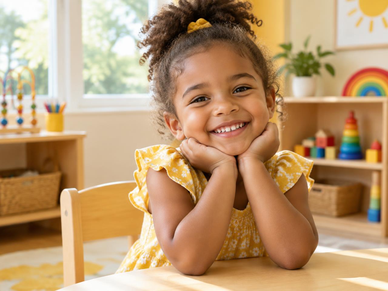 A happy child at Bright Path Early Learning